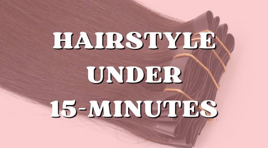 Quick Hairstyle with Hair Extensions with Undercut