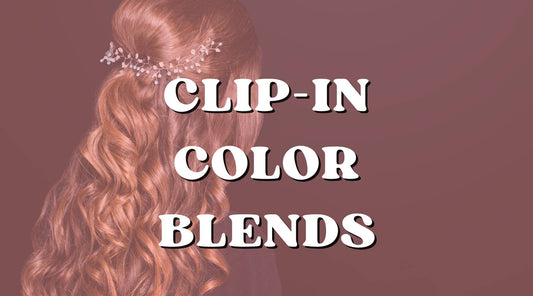 blend hair colors with clip-ins