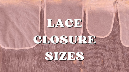 human hair lace closure sizes