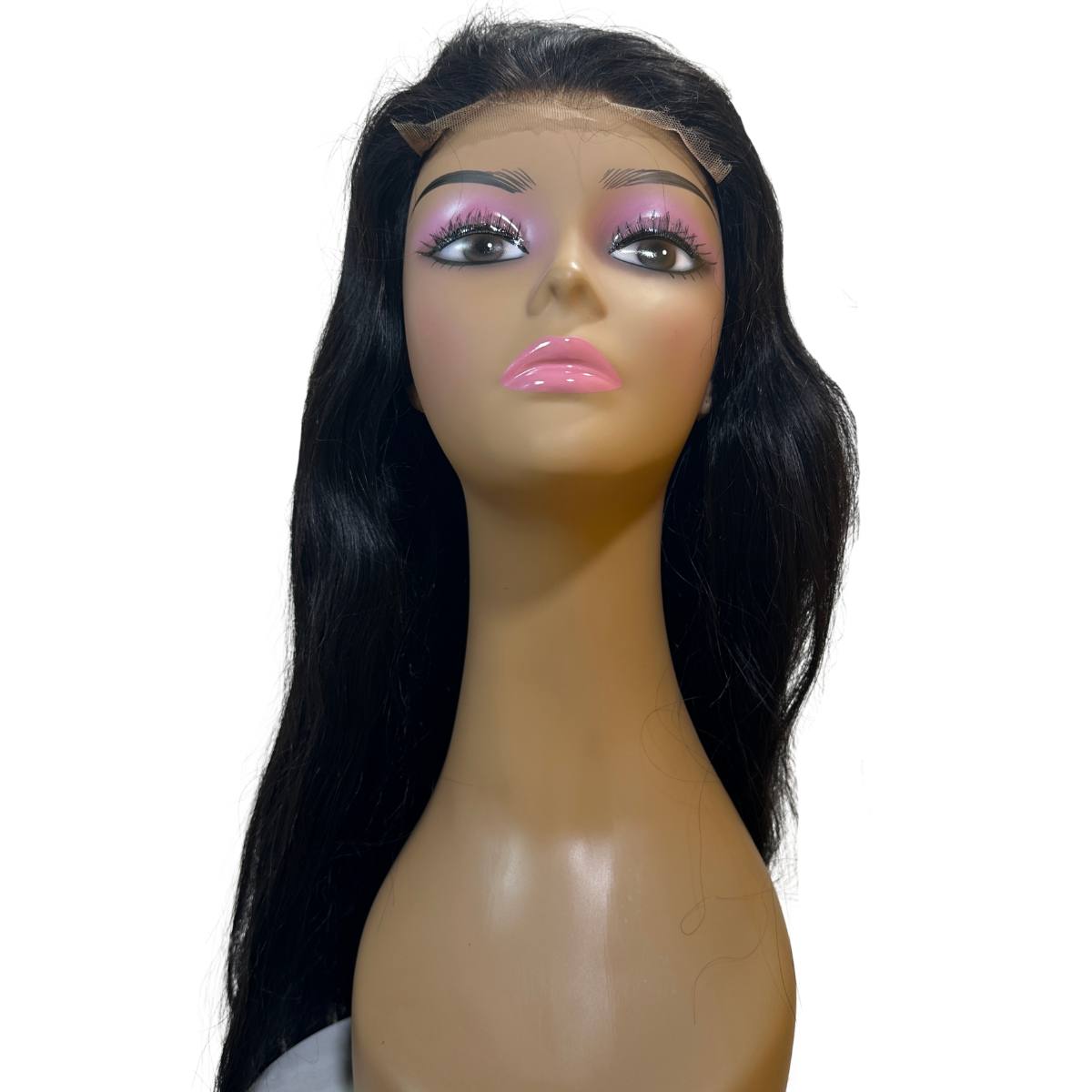 Glueless Jet Black Straight 5x5 HD Closure Wig 26" SALE