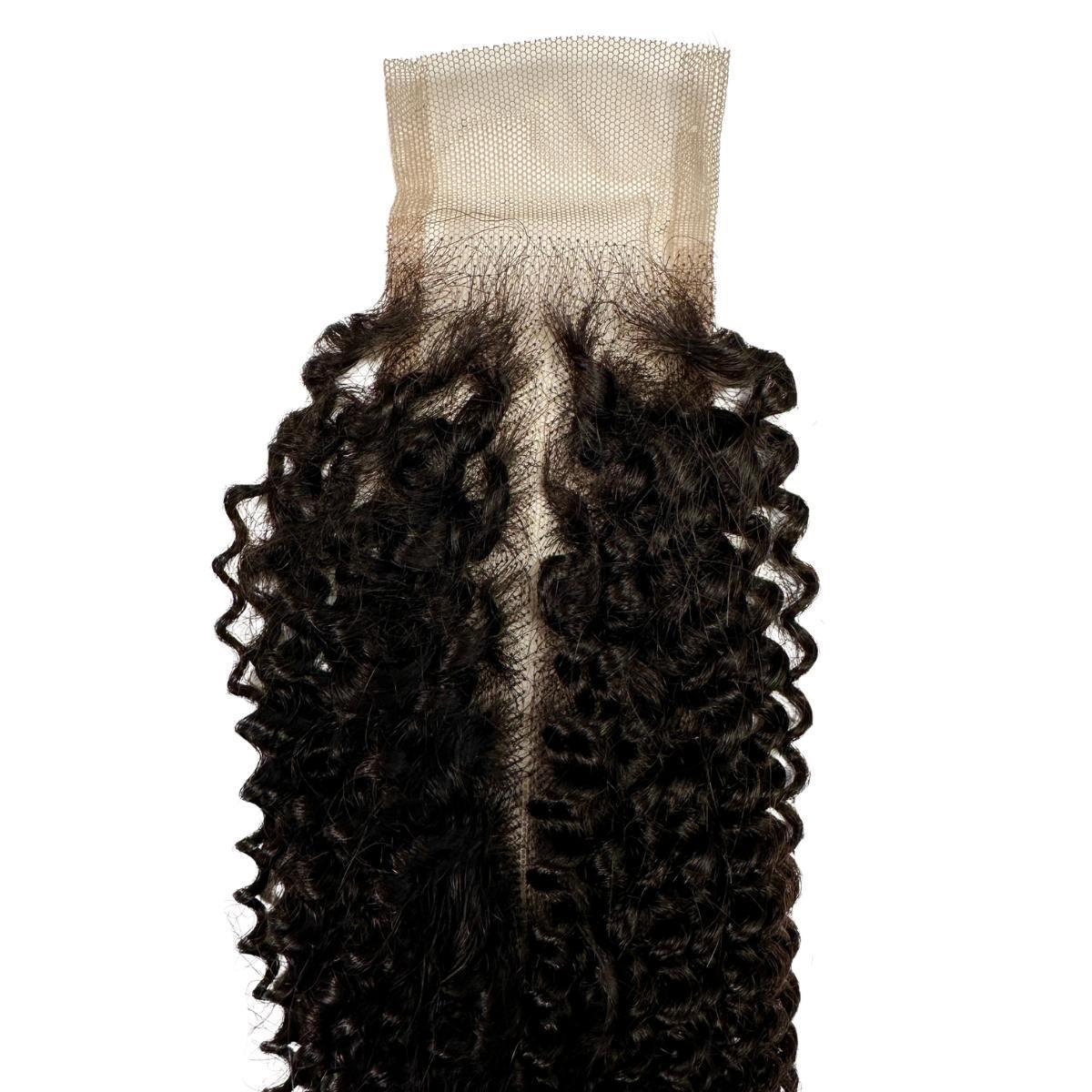 Jerry Curl 2x6 Transparent Closure Human Hair