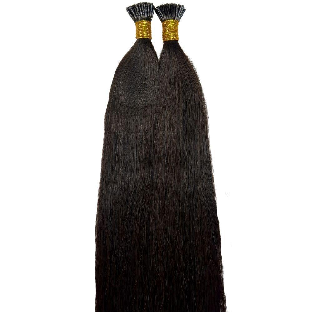 Natural Black Straight I-Tip