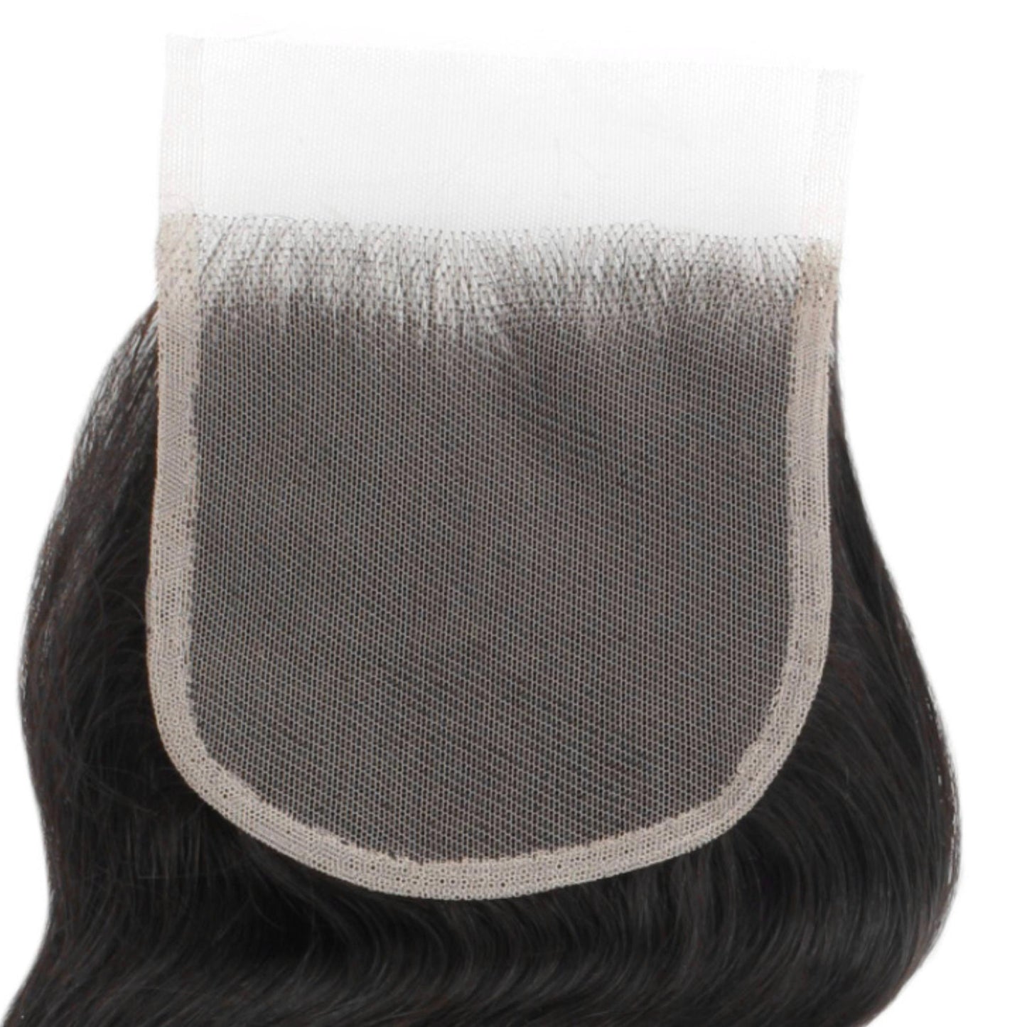 4x4 body wave transparent closure