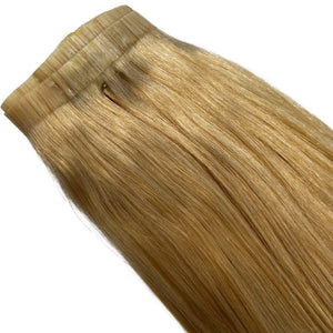 blonde seamless clip ins exterior view