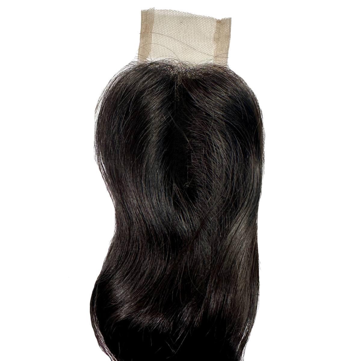 Raw Indian Wavy 2x6 Transparent Lace 100% Human Hair Closure
