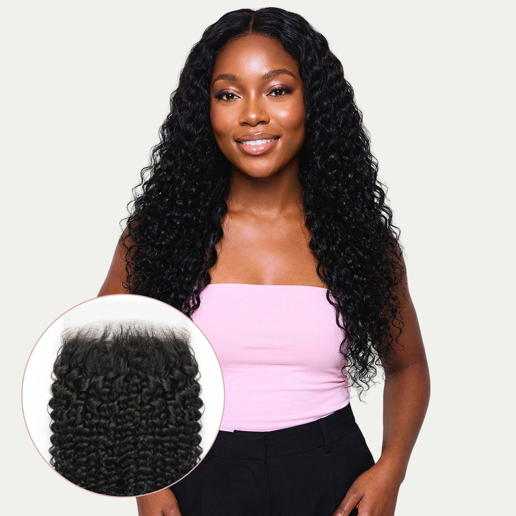 Jerry Curl 5x5 HD Closure | 100% Human Hair – Private Label