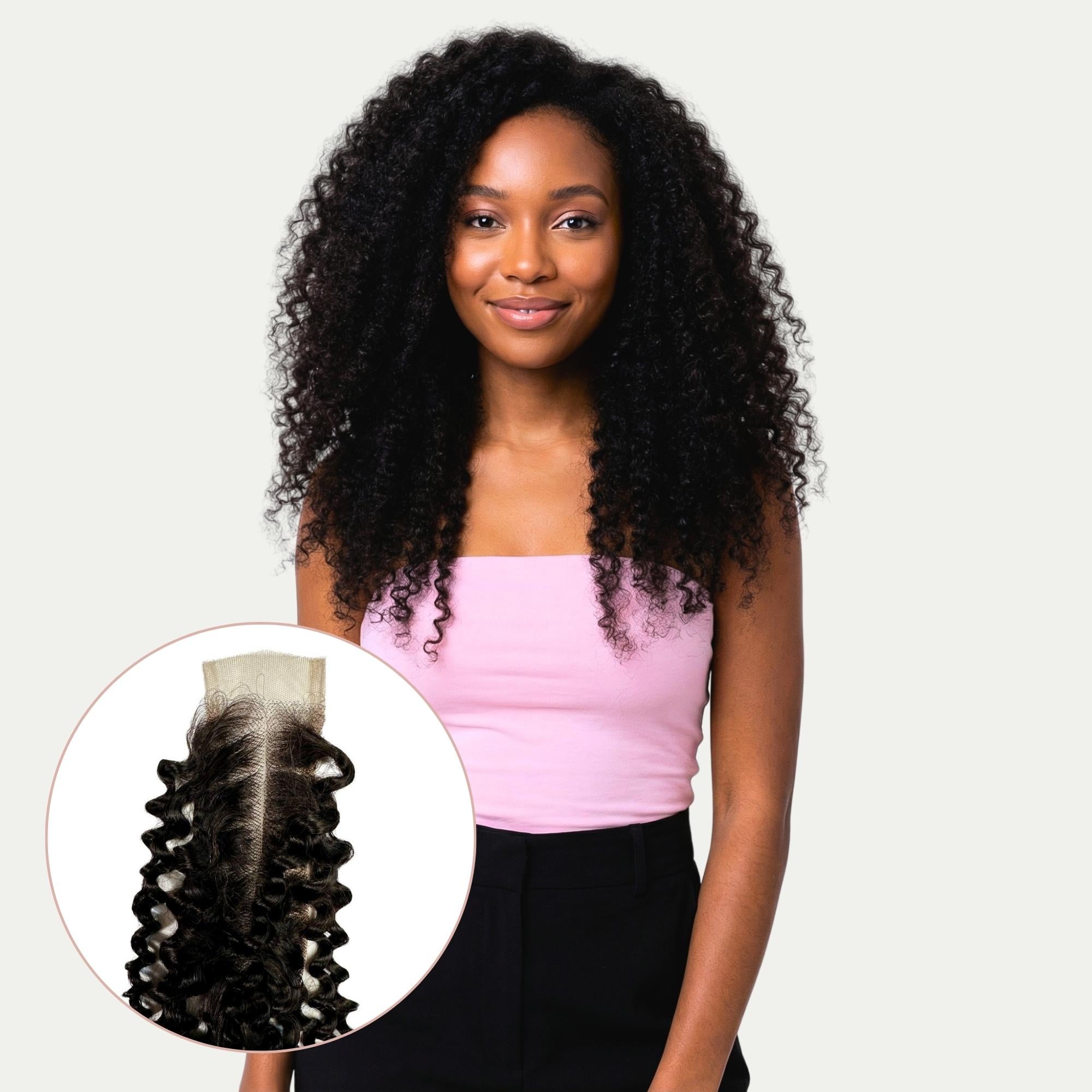 Kinky Curly 2x6 HD Closure | 100% Human Hair – Private Label