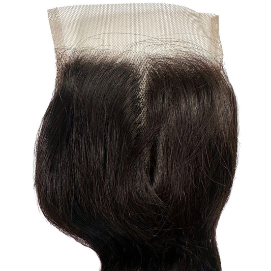 Raw Body Wave Transparent 13x4 Closure Front