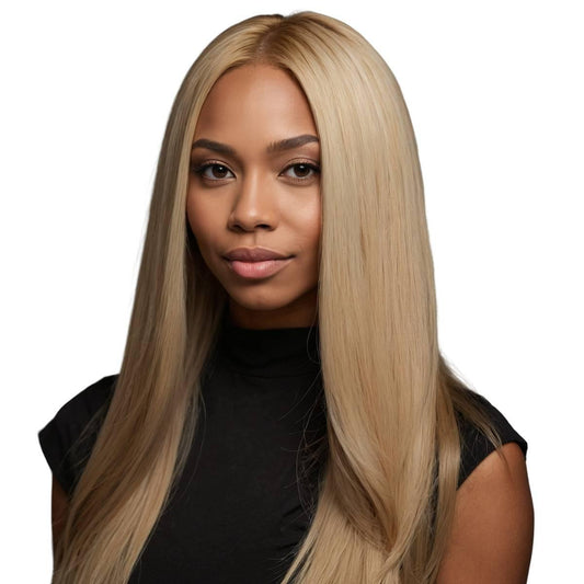 blonde clip in seamless hair extensions