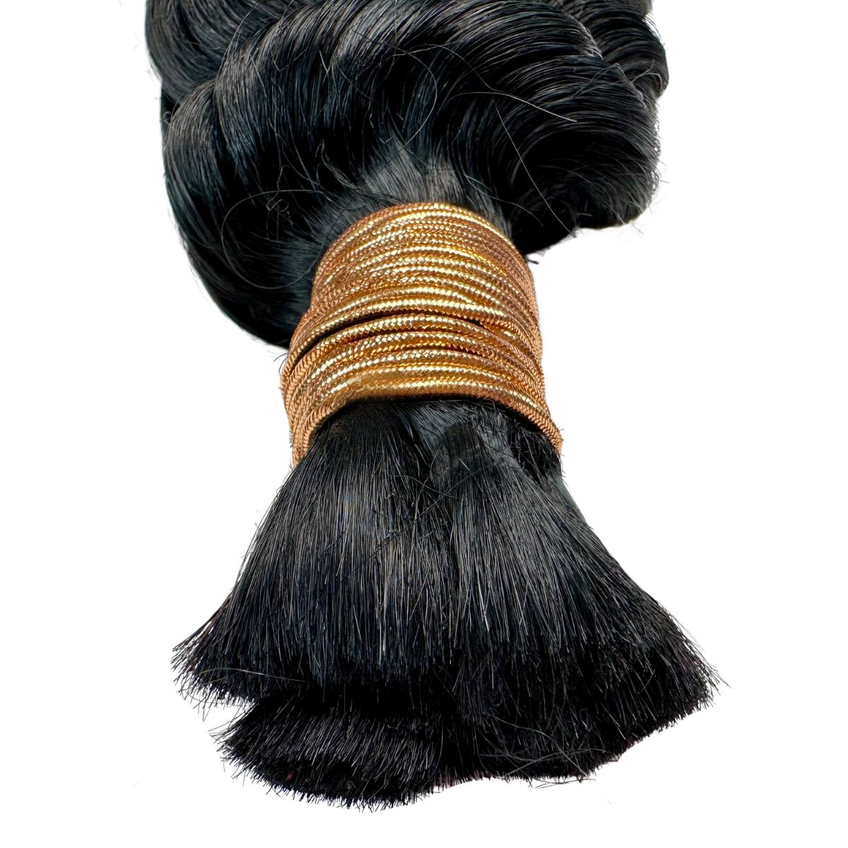 jet black deep wave bulk hair