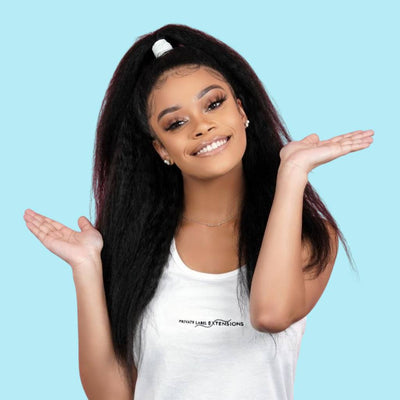 kinky straight u part wigs