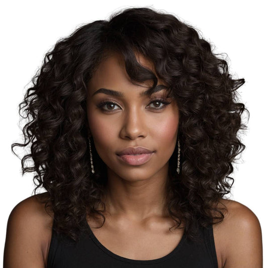 Deep Curly U Part 100% Human Hair Wig