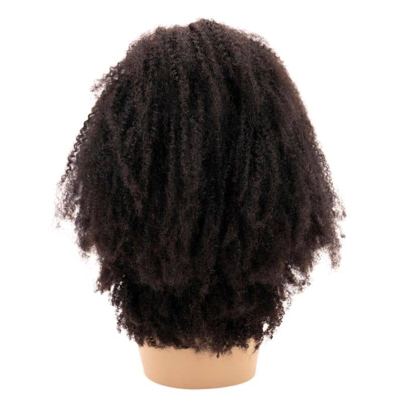 Back of afro kinky closure wig