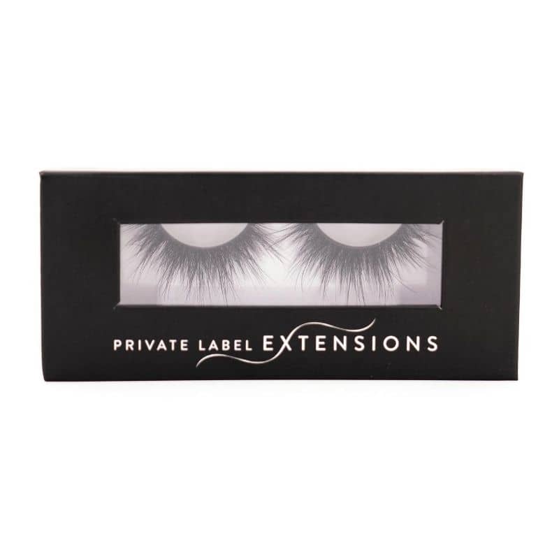 Sasha 5D mink lashes in Private Label case