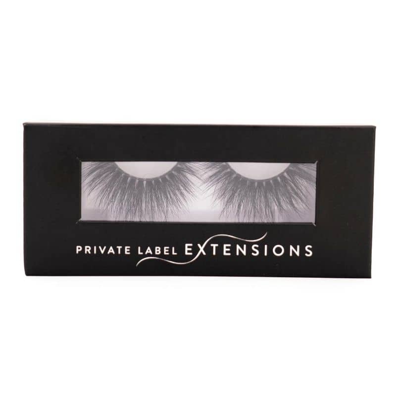 Ariel 5D mink lashes in private label case