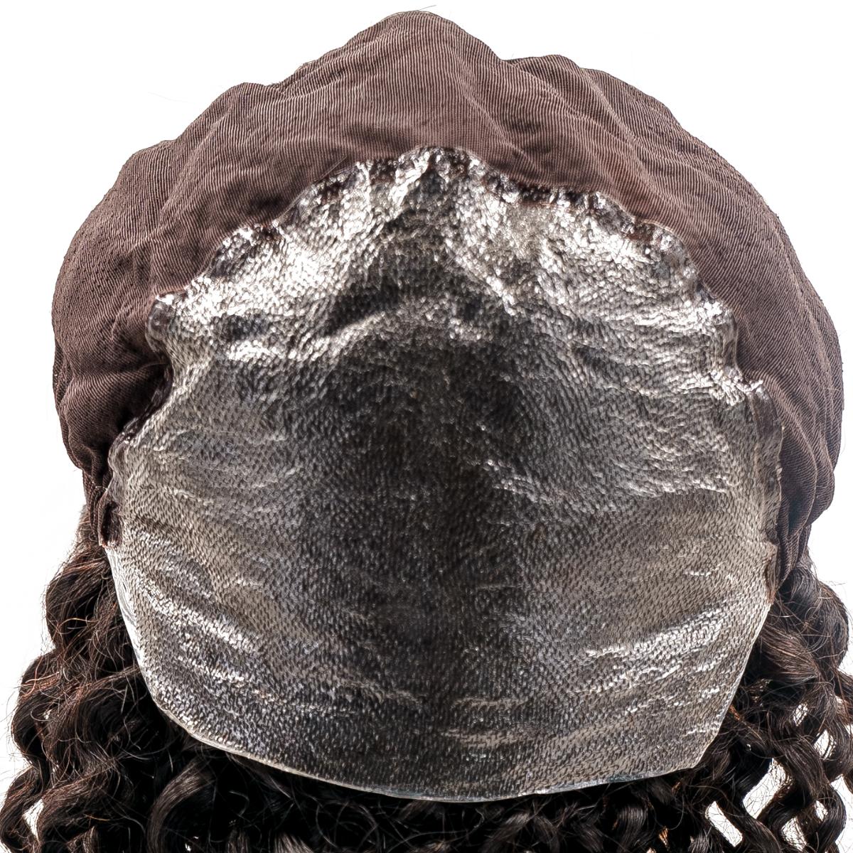 Curly Skin Polyurethane Medial Wig