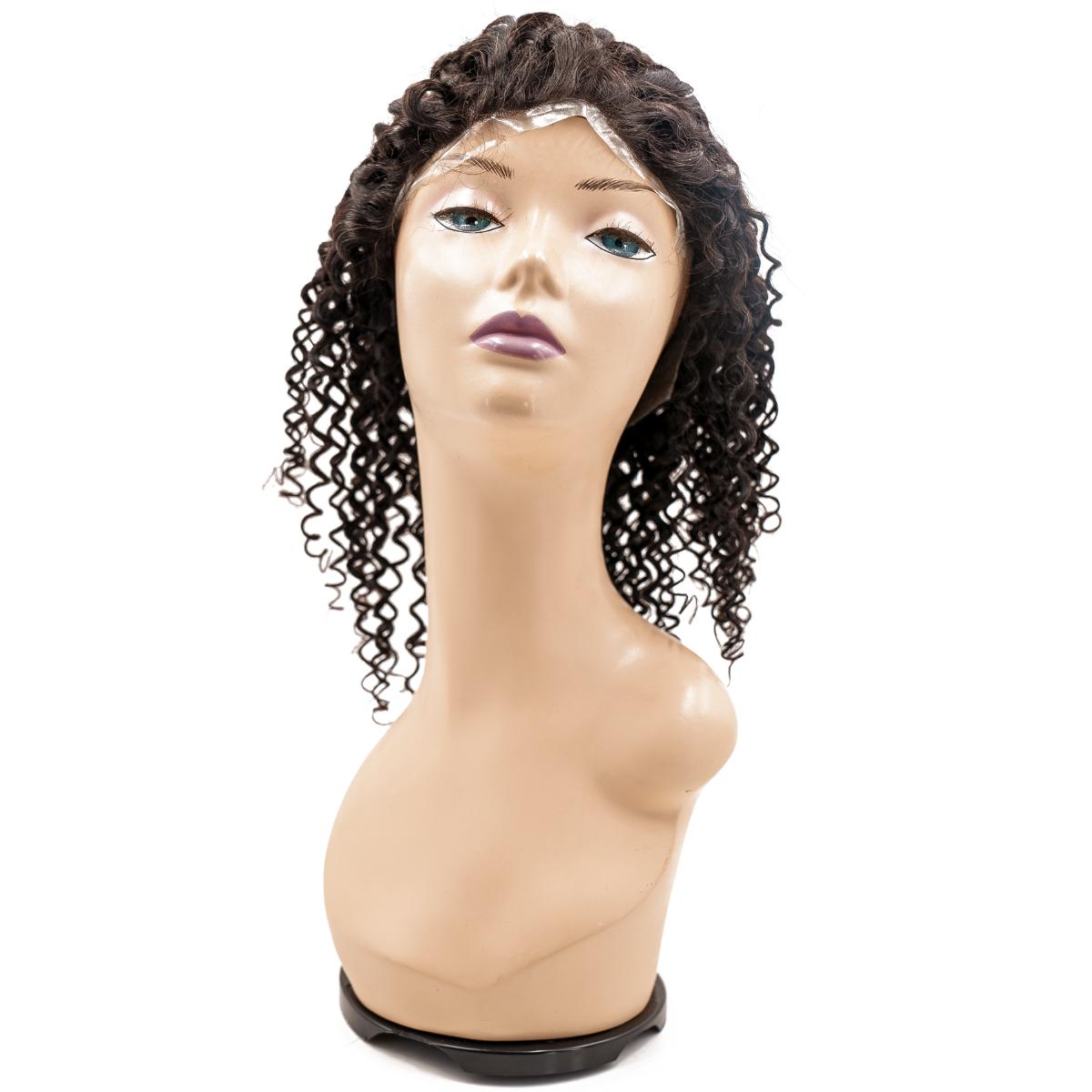 Curly Skin Polyurethane Medial Wig