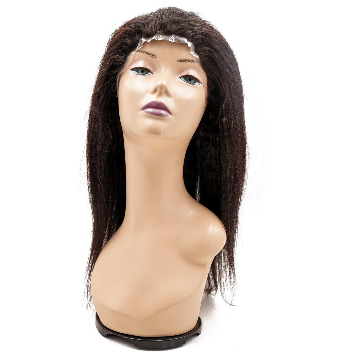 Kinky Straight Polyurethane Base Medical Wig