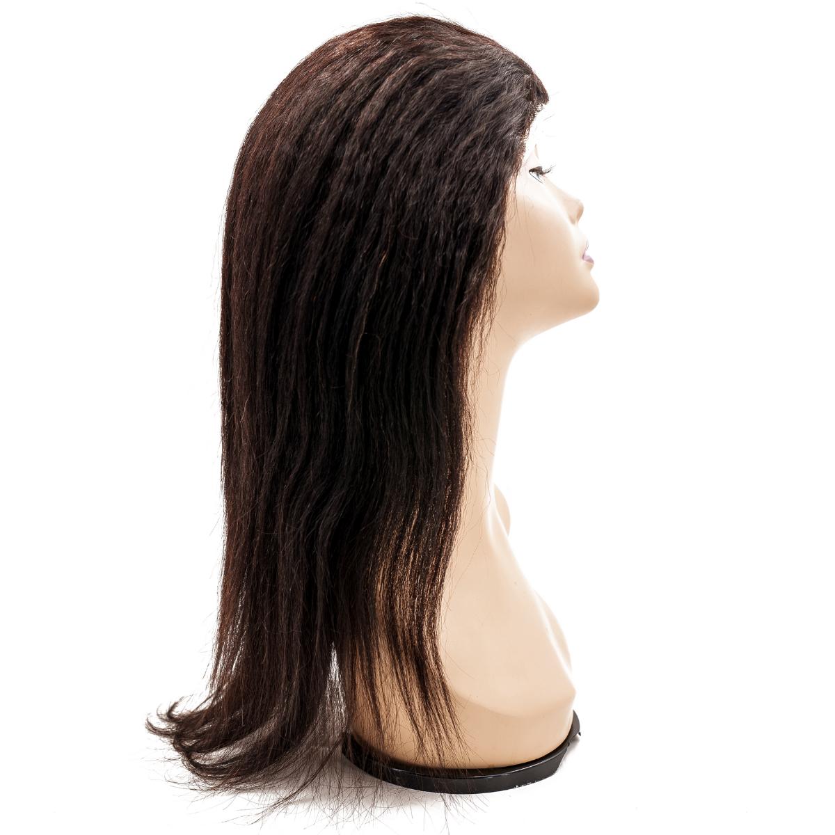 Kinky Straight Polyurethane Base Medical Wig