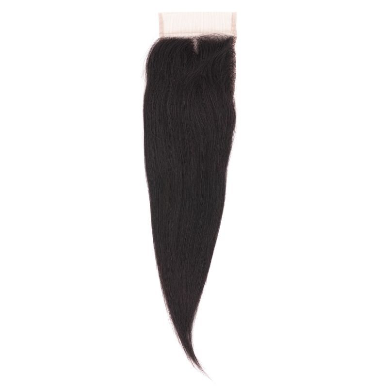 Malaysian Straight 4x4 Transparent Lace Human Hair Closure SALE - Private Label