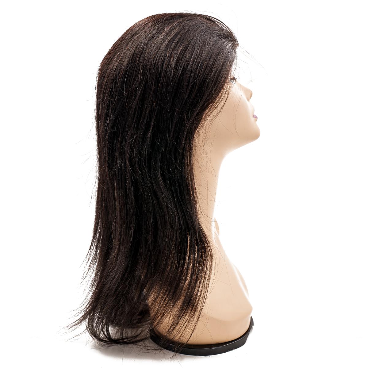 straight fine mono base medical wig