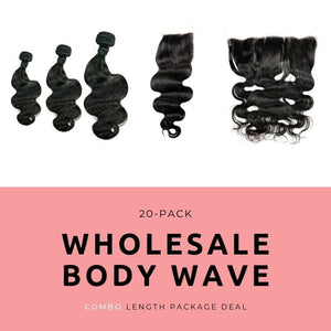 wholesale Brazilian Body Wave Variety Length Package Deal