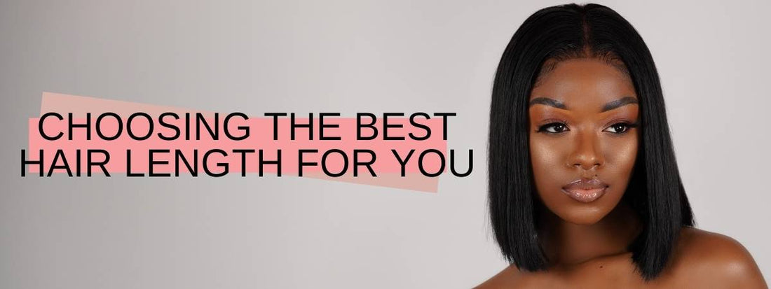 Choosing the best hair length for you and model with middle part bob