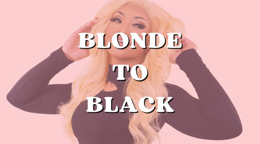 How to Dye Blonde Hair Bundles Back to Black Hair - Private Label