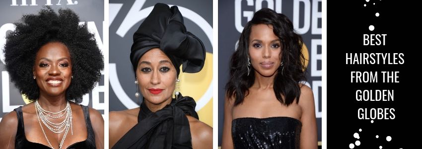 best hairstyles from the golden globes