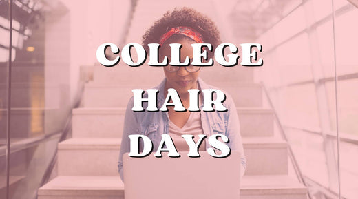 College hair days with hair extensions