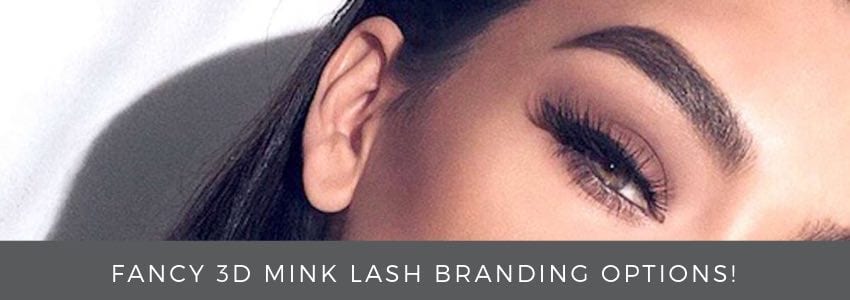 fancy 3d mink lash branding options