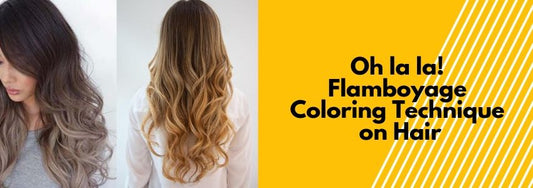 flamboyage coloring technique on hair