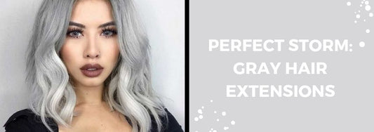 gray hair extensions