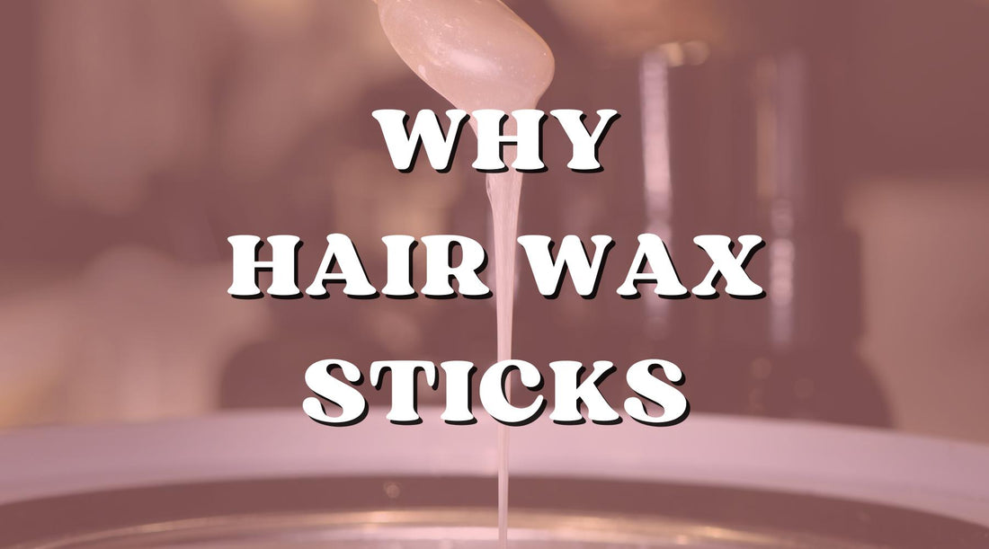 have you heard of hair wax? try it on your long hair extensions