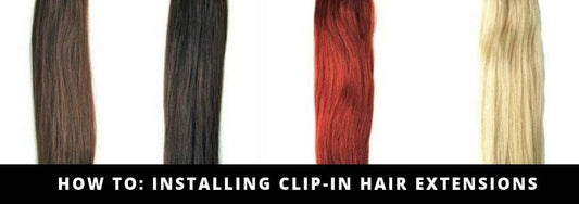 how to installing clip-in hair extensions