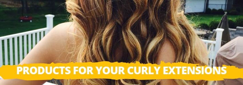 products for your curly extensions