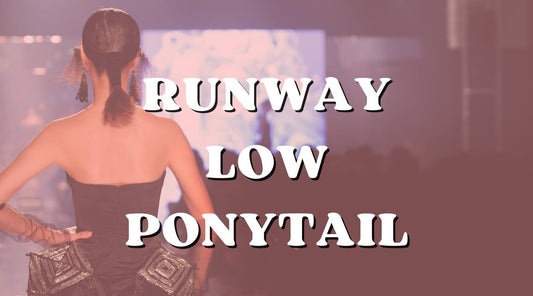 runway low ponytail