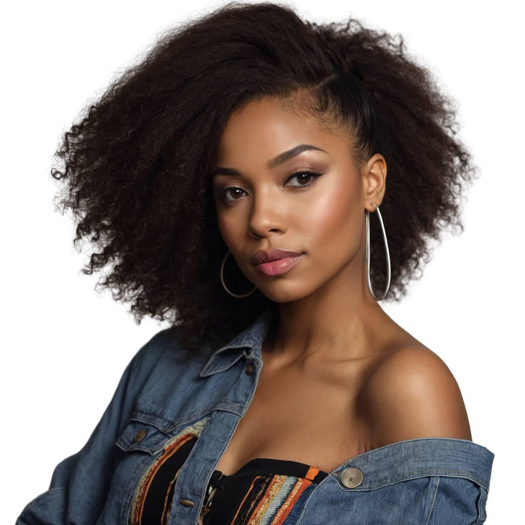 Afro Kinky Curly 100% Human Hair Bundle Deals - Private Label