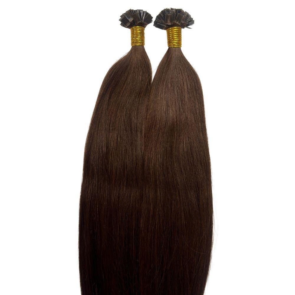 Dark Brown Straight Flat-Tip