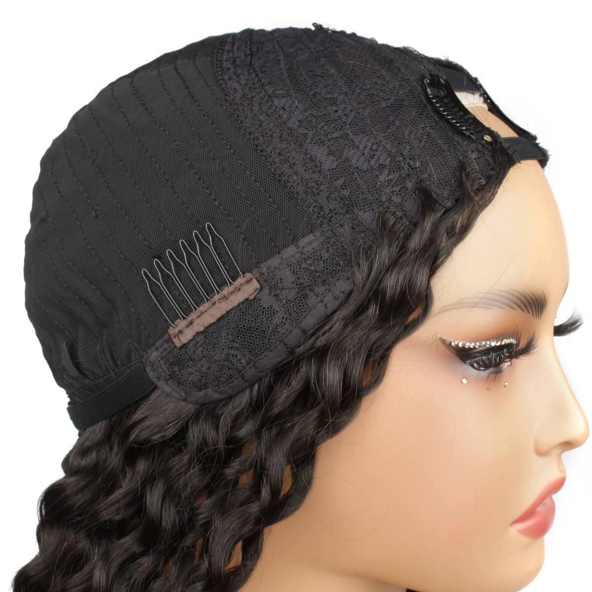 Deep Curl V Part 100% Human Hair Wig