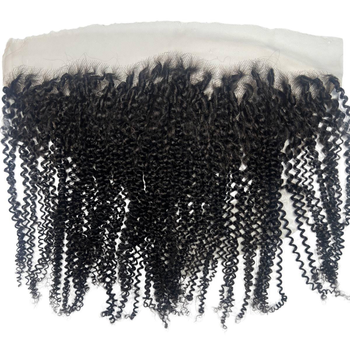 Afro Kinky 13x4 HD Lace Human Hair Frontal - Private Label