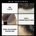 Body Wave 13x4 HD Lace Front Human Hair Wig - Private Label