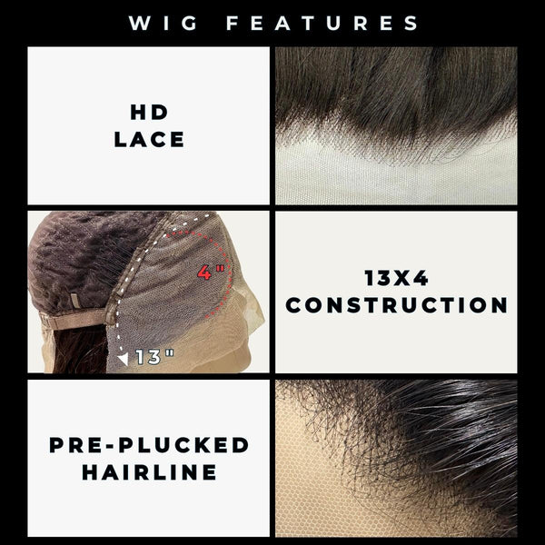 Body Wave 13x4 HD Lace Front Human Hair Wig - Private Label