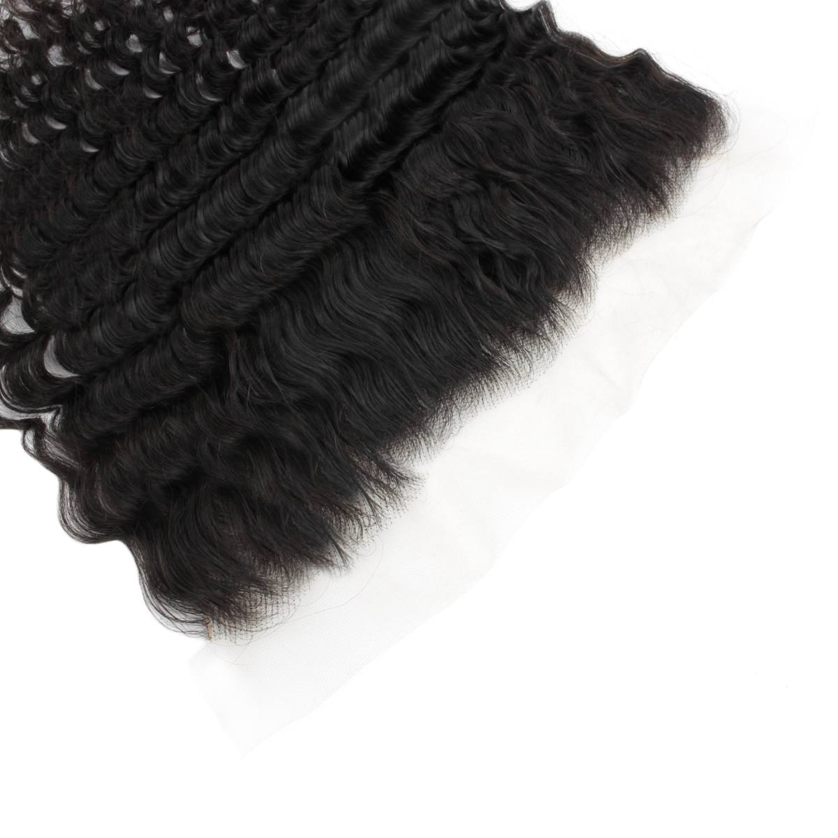 Deep Wave 13x4 Transparent Lace Human Hair Frontal - Private Label