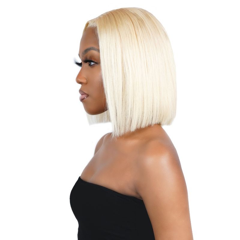 Blonde Straight 13x4 Transparent Lace 100% Human Hair Bob Wig - Private Label
