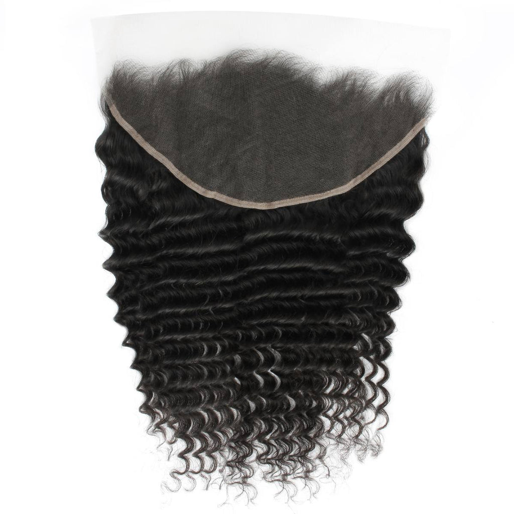 Deep Wave 13x6 HD Lace Human Hair Frontal - Private Label