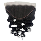 Jet Black Body Wave 13x6 HD Lace Human Hair Frontal - Private Label