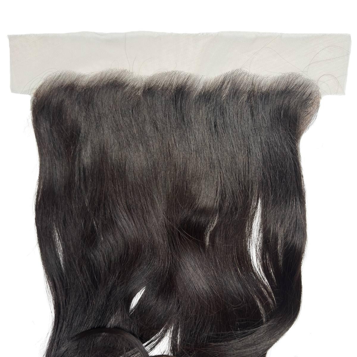 40" Raw Straight 13x6 HD Lace Human Hair Frontal - Private Label