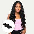 16" Body Wave Feather Crochet Human Hair - Private Label