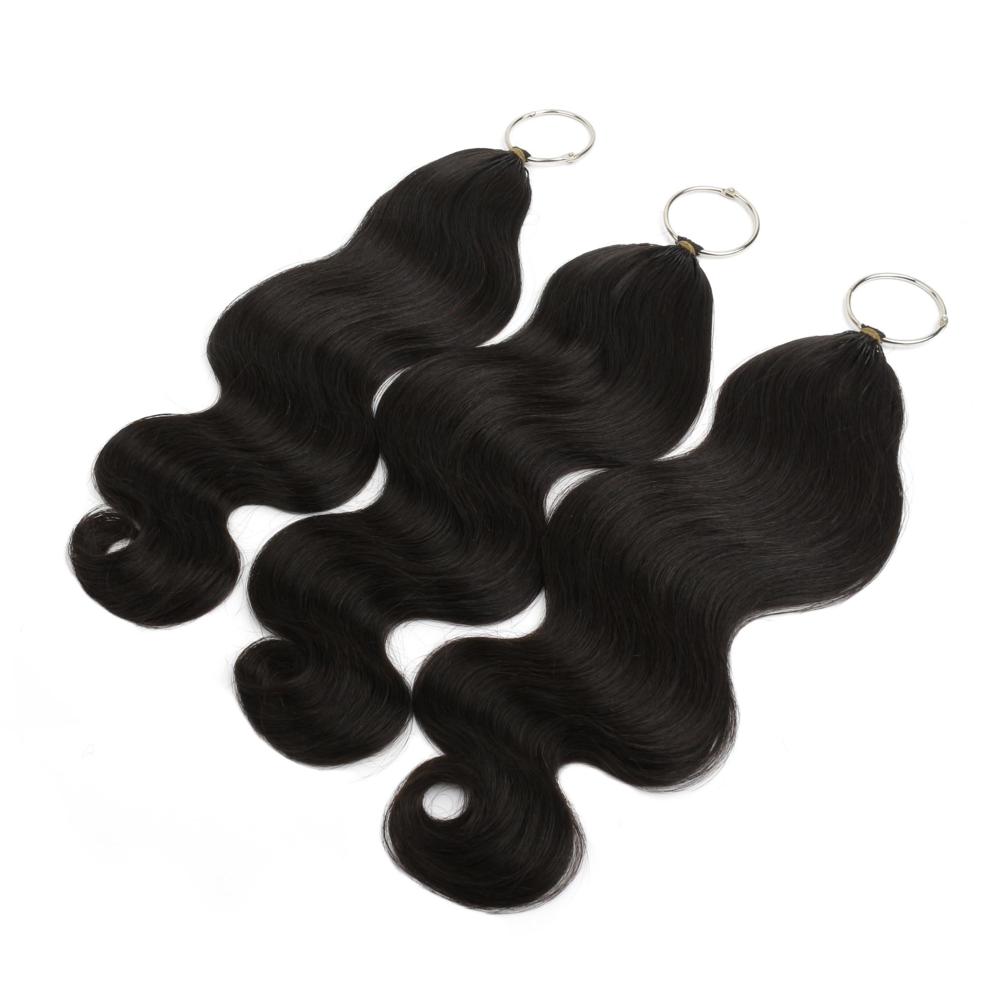 16" Body Wave Feather Crochet Human Hair - Private Label